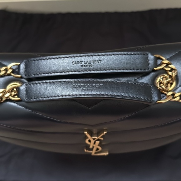 Saint Laurent Loulou Small YSL Shoulder Bag in Quilted Leather Gold Hardware - Picture 8 of 16